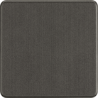 Knightsbridge Screwless Smoked Bronze Single Blank Plate SF8350SB - The Switch Depot