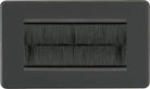 Knightsbridge Screwless Anthracite 4G Cable Brush Outlet SF4GATBR - The Switch Depot