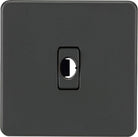 Knightsbridge Screwless Anthracite Flex Outlet SFFLEXAT - The Switch Depot