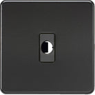 Knightsbridge Screwless Matt Black Flex Outlet SFFLEXMBB - The Switch Depot