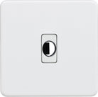 Knightsbridge Screwless Matt White Flex Outlet SFFLEXMW - The Switch Depot