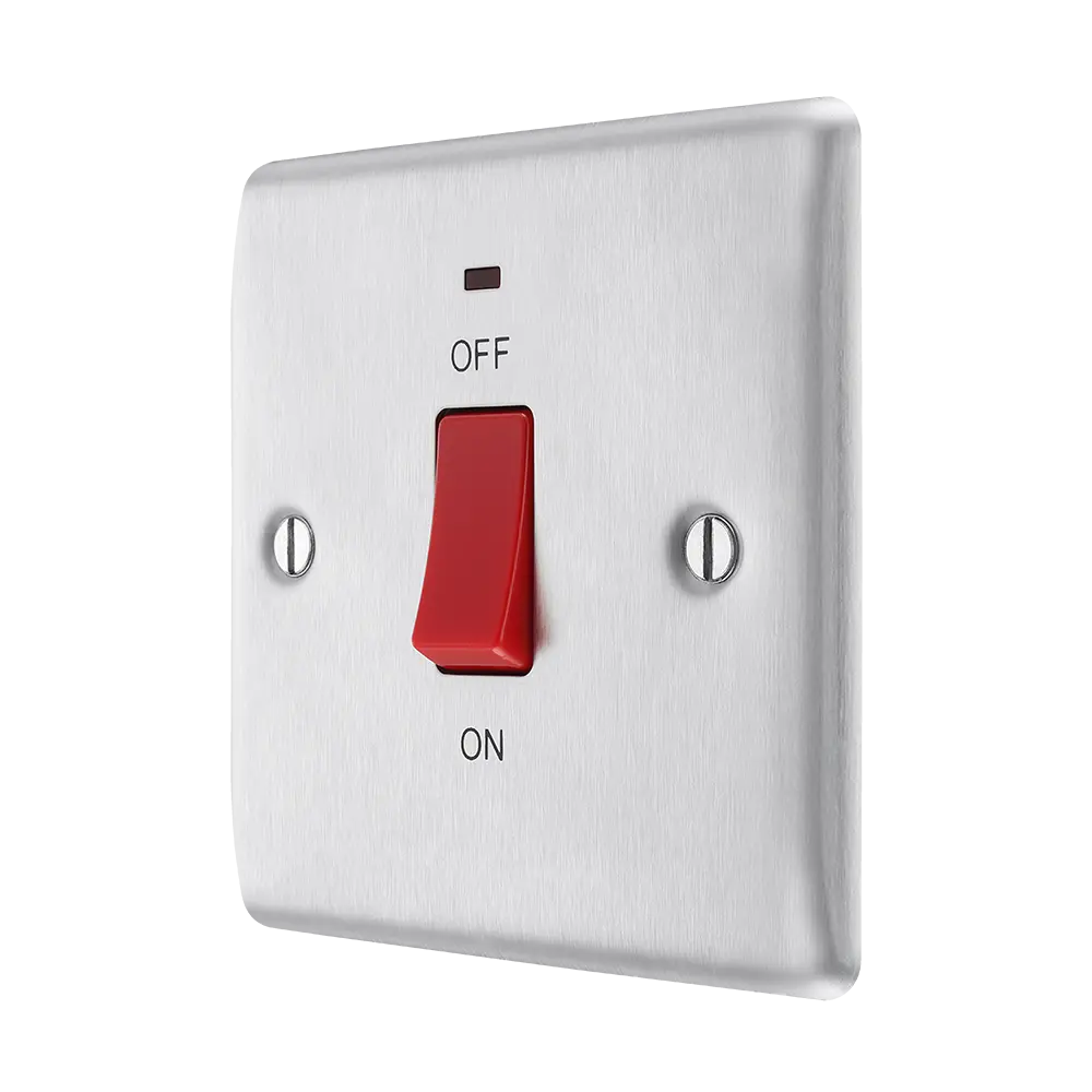 nexus brushed steel cooker switch