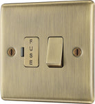 Nexus Metal Antique Brass 13A Switched Spur NAB50-The Switch Depot