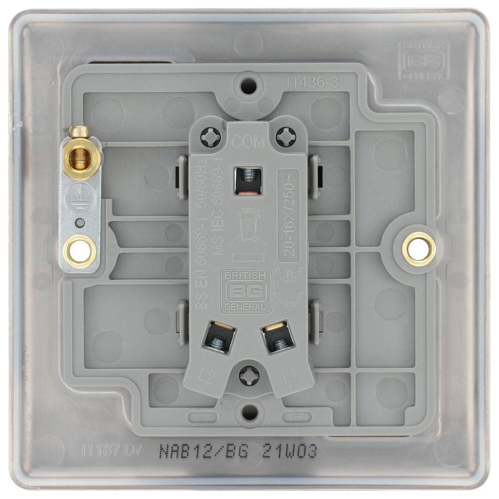 Nexus Metal Antique Brass 1G Light Switch NAB12 | The Switch Depot