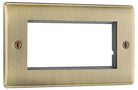 Nexus Metal Antique Brass 4G Euro Plate NABEMR4-The Switch Depot