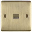 Nexus Metal Antique Brass Master Telephone Socket NABBTM1-The Switch Depot