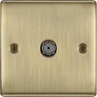 Nexus Metal Antique Brass TV Socket NAB60-The Switch Depot