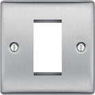 Nexus Metal Brushed Steel 1G Euro Plate NBSEMS1 - The Switch Depot