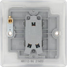 Nexus Metal Brushed Steel 1G Light Switch NBS12 - The Switch Depot