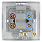 Nexus Metal Brushed Steel 45A Cooker Switch with Neon NBS74 - The Switch Depot