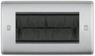 Nexus Metal Brushed Steel 4G Cable Brush Outlet NBSEMR4BRB - The Switch Depot