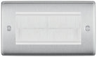 Nexus Metal Brushed Steel 4G Cable Brush Outlet NBSEMR4BRW - The Switch Depot