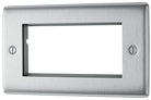 Nexus Metal Brushed Steel 4G Euro Plate NBSEMR4 - The Switch Depot