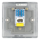 Nexus Metal Brushed Steel Master Telephone Socket NBSBTM1 - The Switch Depot