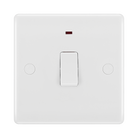 BG White Moulded 20A Double Pole Switch with Neon and Flex Outlet 833 available from RS Electrical Supplies
