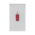 BG White Moulded 45A Cooker Switch with Neon 872 available from RS Electrical Supplies