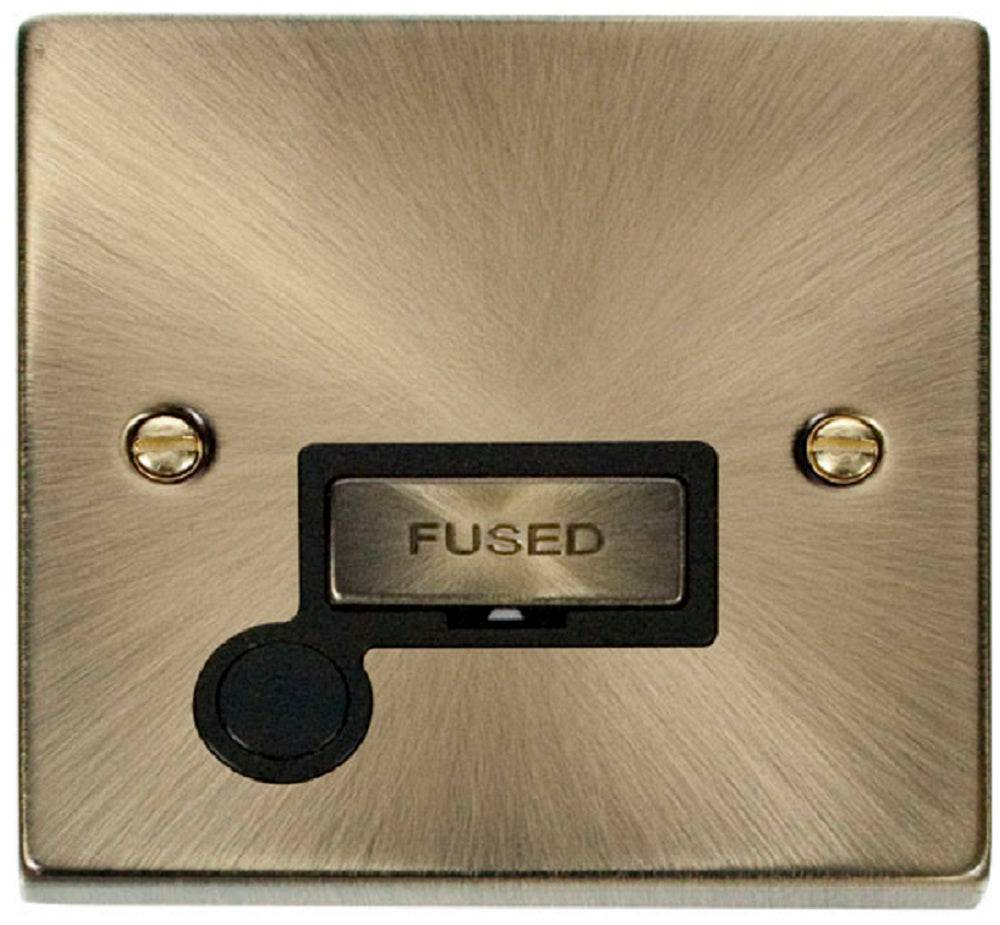 Click Deco Antique Brass 13A Unswitched Spur with Flex VPAB550BK | The ...