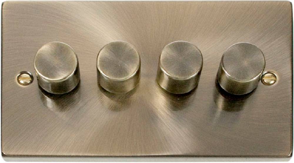 Click Deco Antique Brass 4G LED Dimmer Switch VPAB164 - The Switch Depot