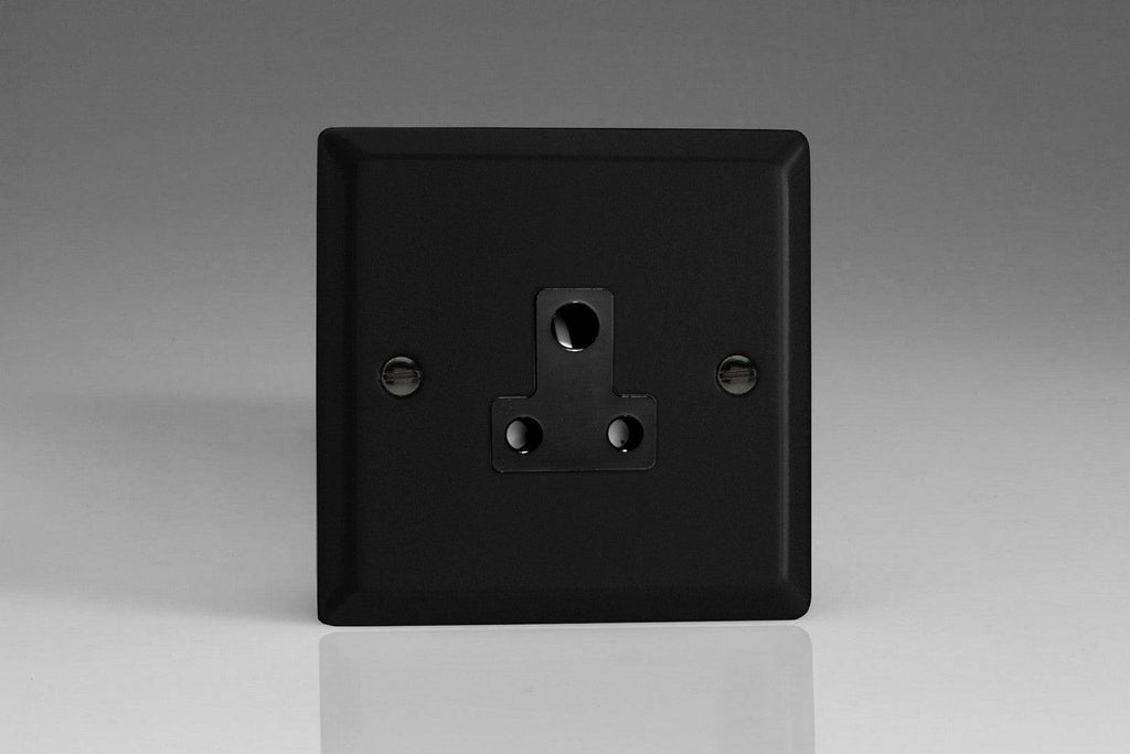 Varilight Urban Matt Black 5A Unswitched Socket XYRP5AB.MB - The Switch Depot