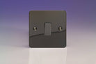 Varilight Ultraflat Iridium Black 20A Double Pole Switch XFI20D - The Switch Depot