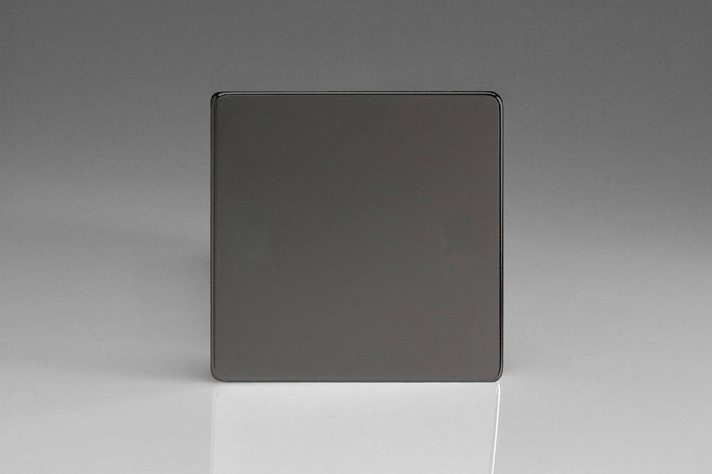 Varilight Screwless Iridium Single Blank Plate XDISBS - The Switch Depot