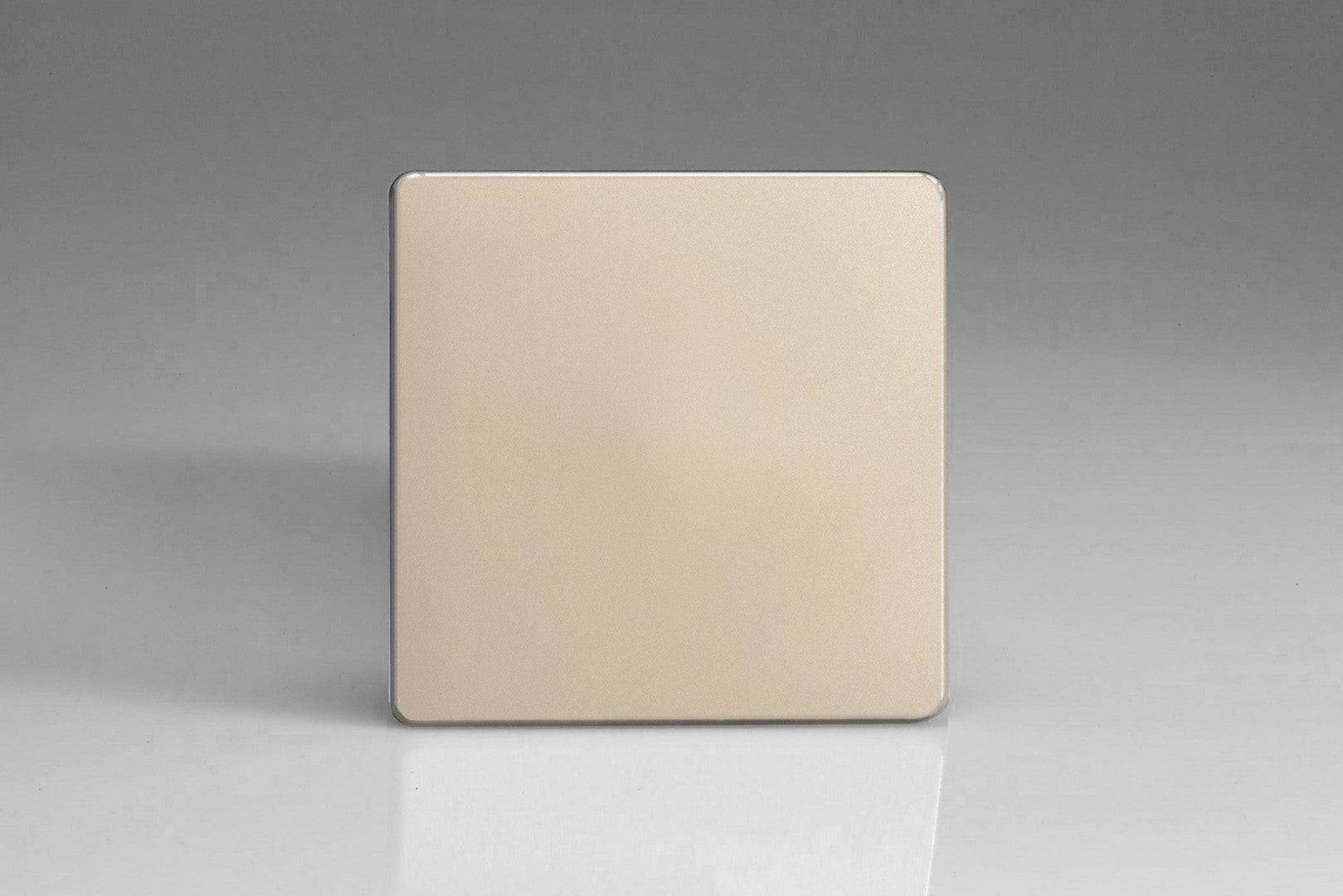 Varilight Screwless Satin Single Blank Plate XDNSBS - The Switch Depot