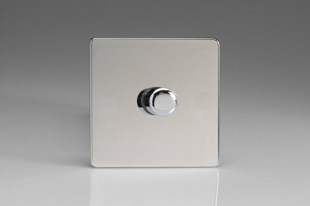 Varilight Screwless Polished Chrome 1G Dimmer Switch JDCP401S - The Switch Depot