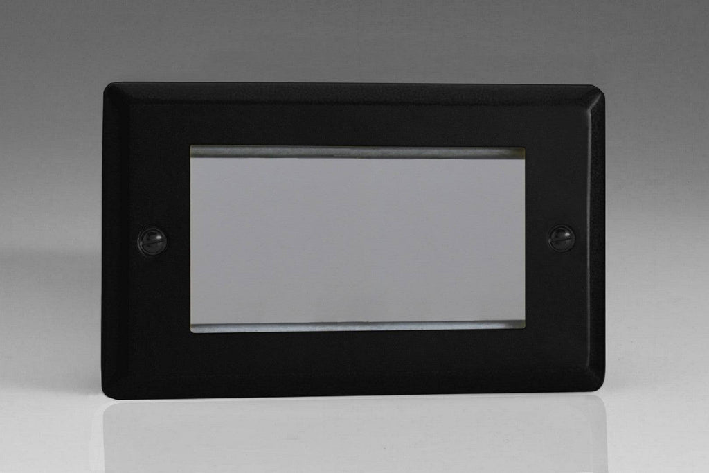Varilight Urban Matt Black 4G Euro Plate XYG4.MB - The Switch Depot