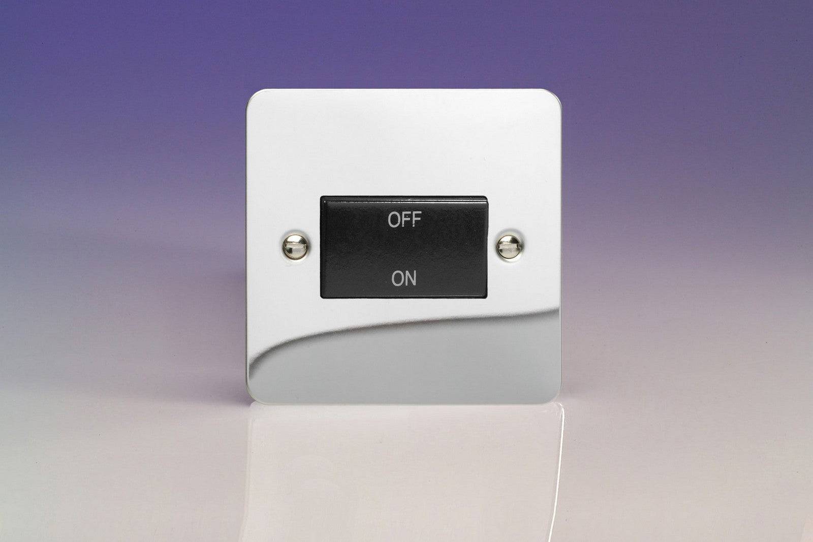 Varilight Ultraflat Polished Chrome Fan Isolator Switch XFCFIB | The