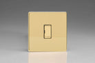 Varilight Screwless Polished Brass 13A Unswitched Spur XDV6UDS - The Switch Depot