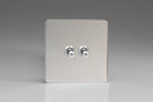 Varilight Screwless Polished Chrome 2G Intermediate Toggle Switch XDCT77S - The Switch Depot