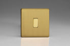 Varilight Screwless Brushed Brass 1G Light Switch XDB1S - The Switch Depot
