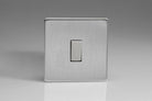 Varilight Screwless Brushed Steel 1G Light Switch XDS1S - The Switch Depot