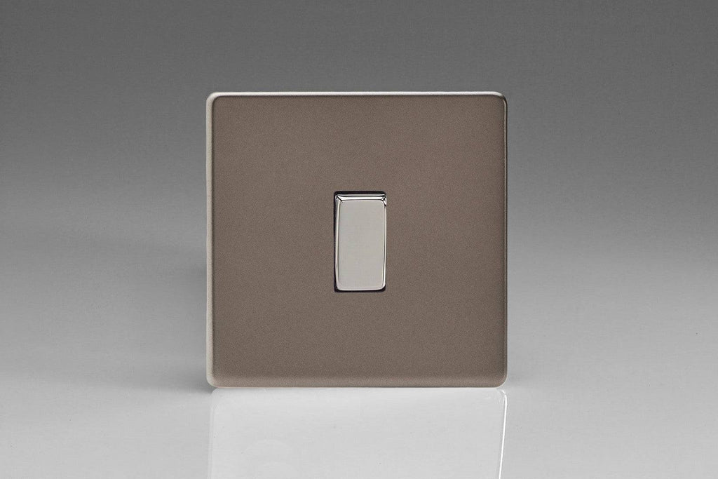 Varilight Screwless Pewter 1G Light Switch XDR1S - The Switch Depot