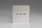 Varilight Screwless Polished Chrome 3G Toggle Switch XDCT3S - The Switch Depot